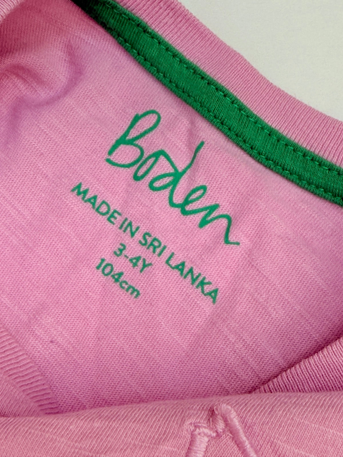 Boden Pink Star T-Shirt 3-4Y