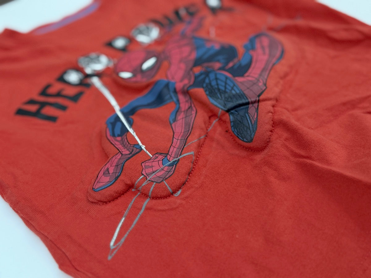 M&S Marvel Puffy Spider-Man Hero Power T-Shirt 4-5Y