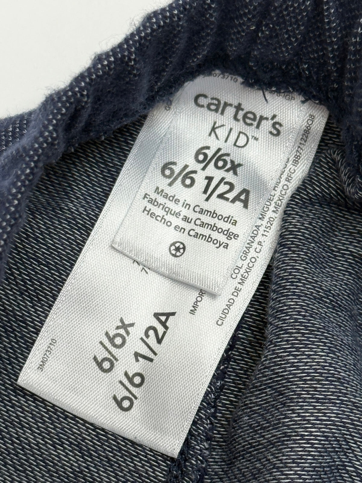 Carter's Kid Denim-Look Leggings Size 6/6X
