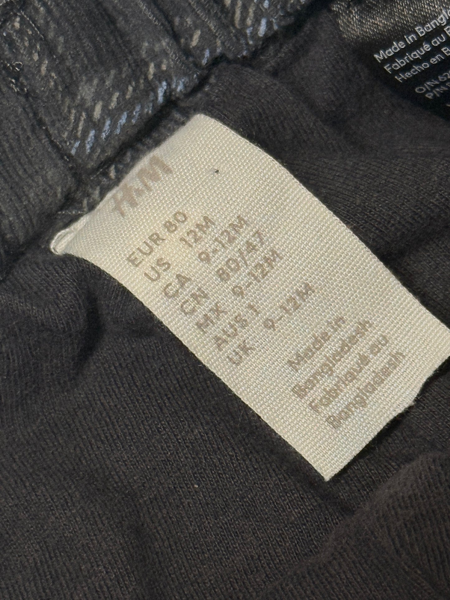 H&M Pants 9-12m Lined with Adjustable waist