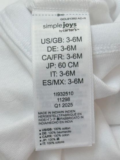 Simple Joys by Carter's White Bodysuit 3-6M