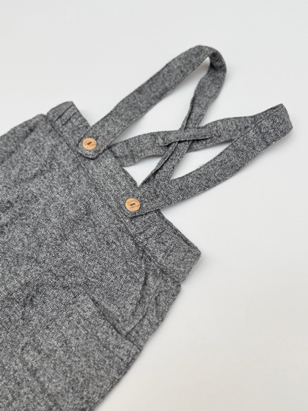 H&M Organic Cotton Suspender Pants 2-4m