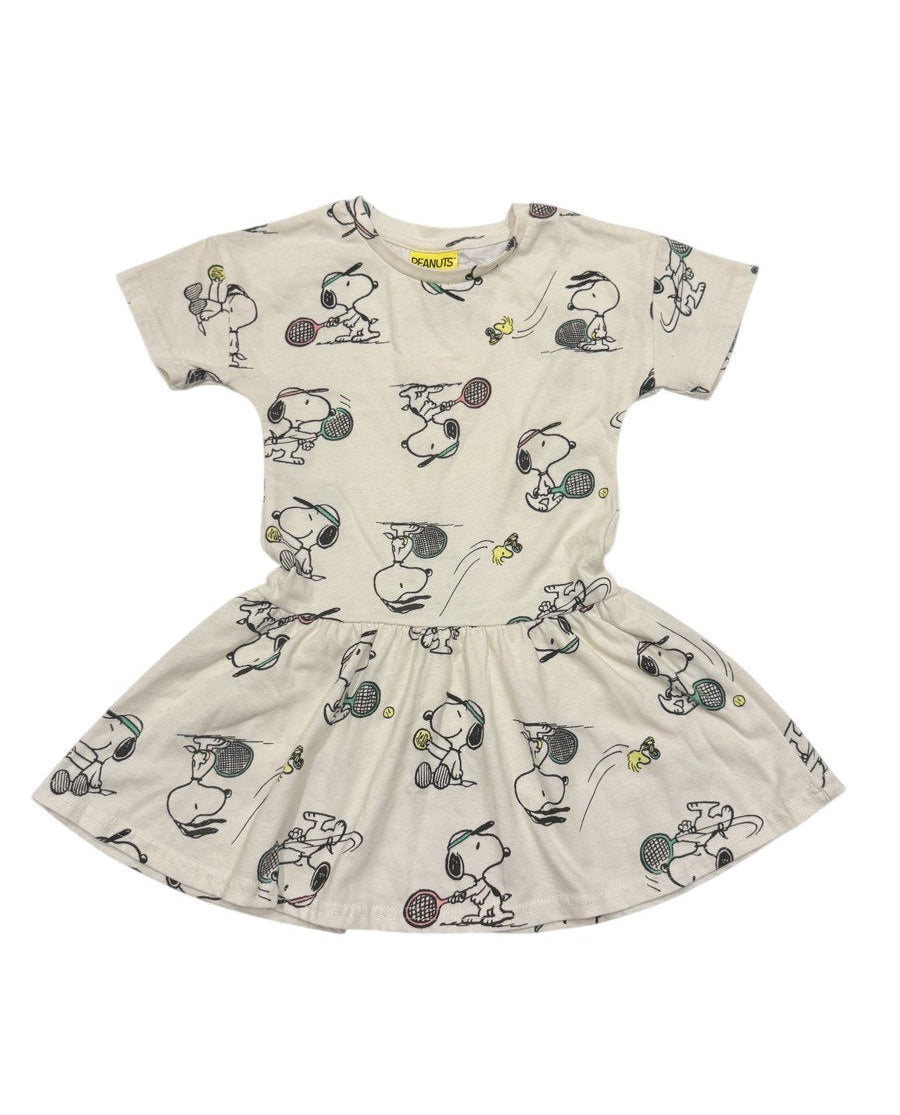 Peanuts Snoopy Tennis Print Dress XS