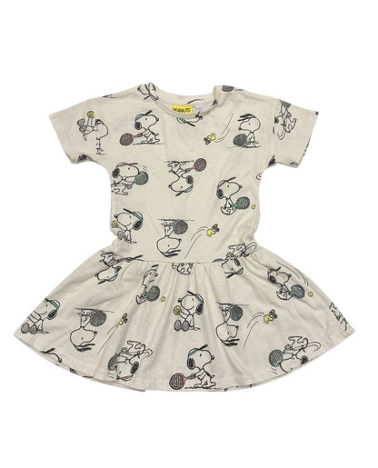 Peanuts Snoopy Tennis Print Dress XS