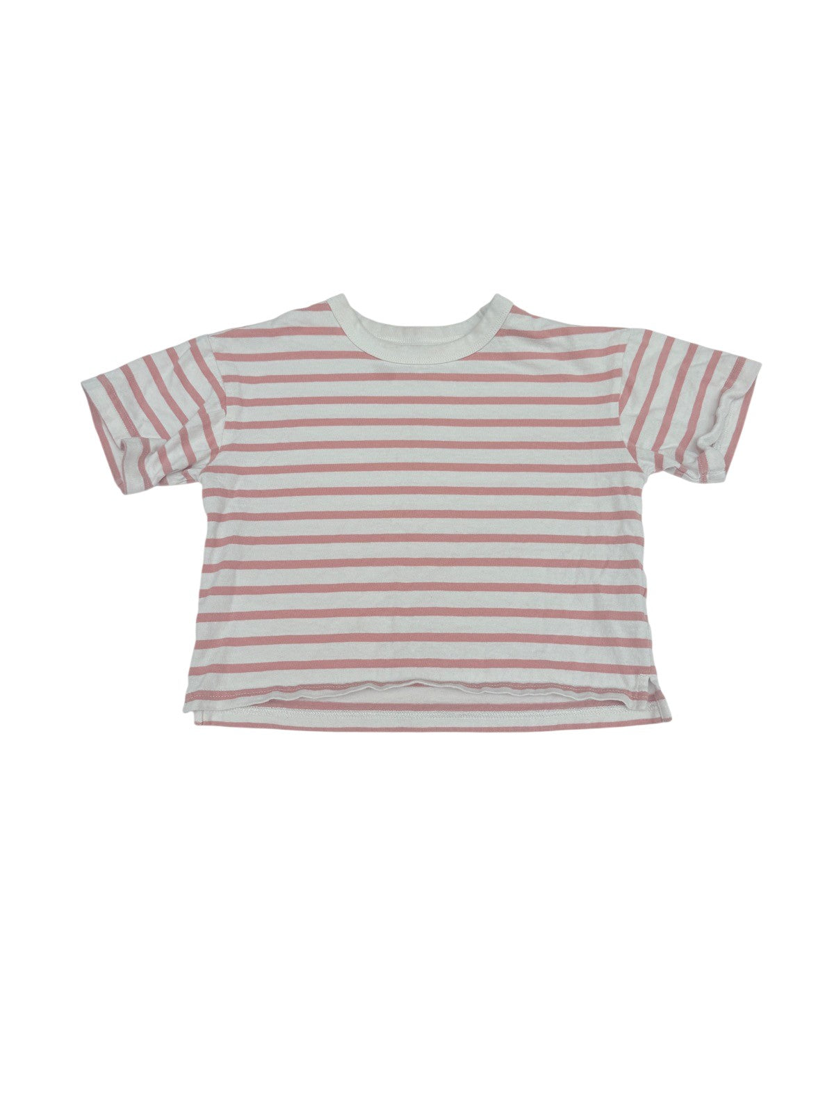 Muji Pink Stripe T-Shirt Size 4/5Y