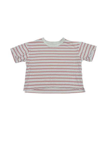 Muji Pink Stripe T-Shirt Size 4/5Y