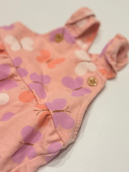 Pekkle Butterfly Print Bubble Romper 9M