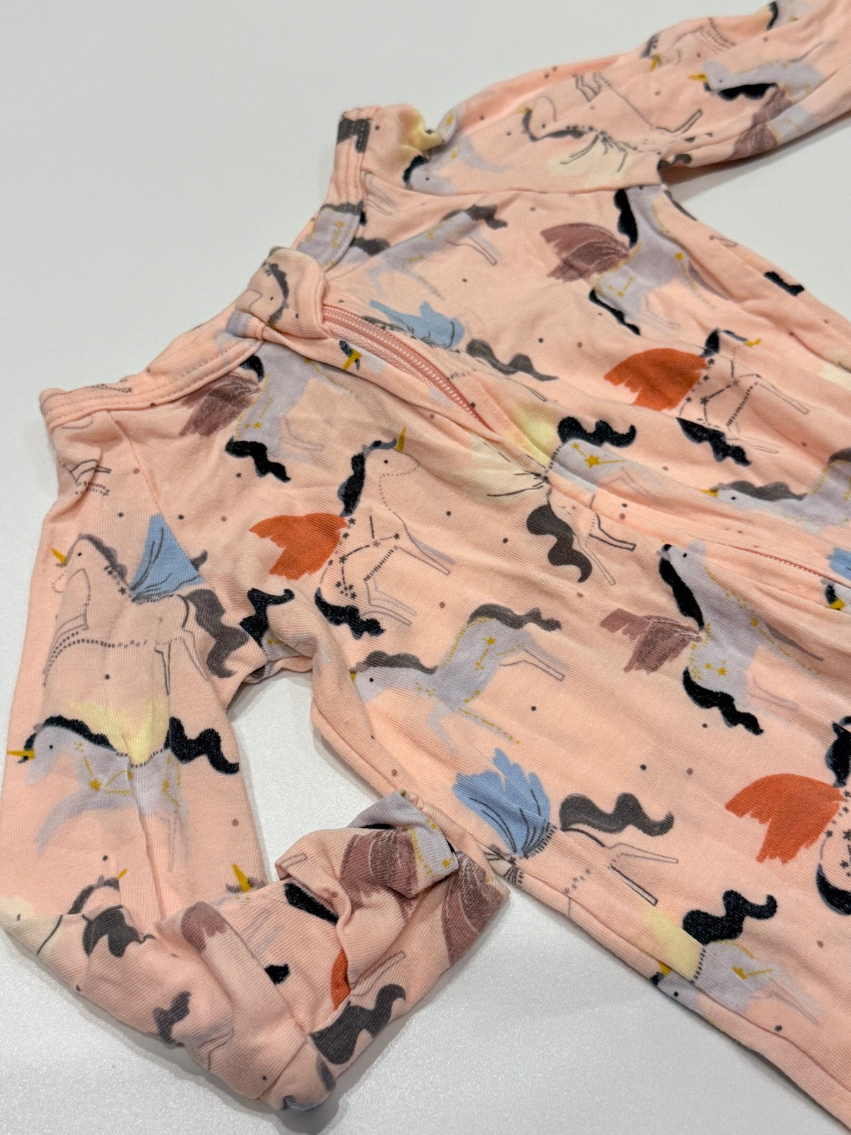 Loulou Lollipop Unicorn Zip Sleeper 0-3M