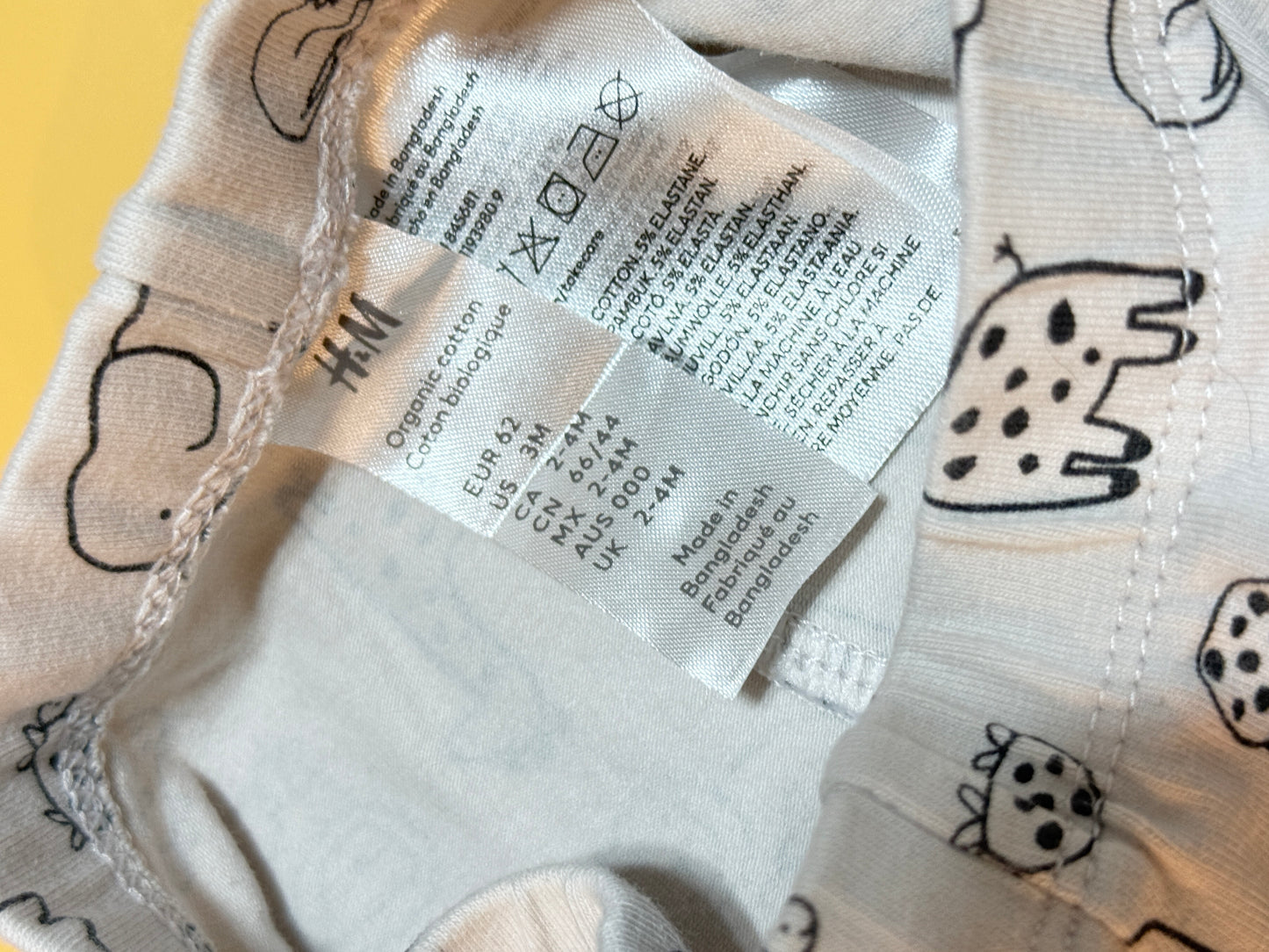 H&M leggings set of 2  2-4m