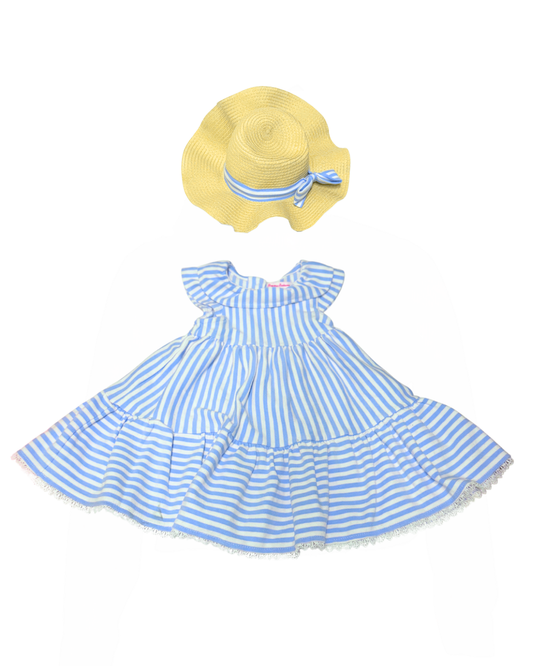 Tommy Bahamas 3T Twirl Dress & Hat Set