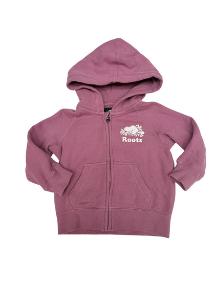 Roots Baby Pink Zip Hoodie 12-18M