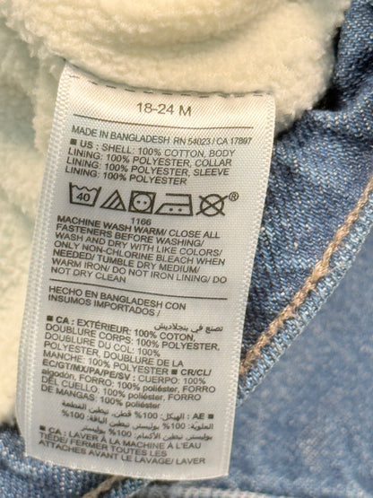 Old Navy Sherpa Collar Denim Jacket 18-24M