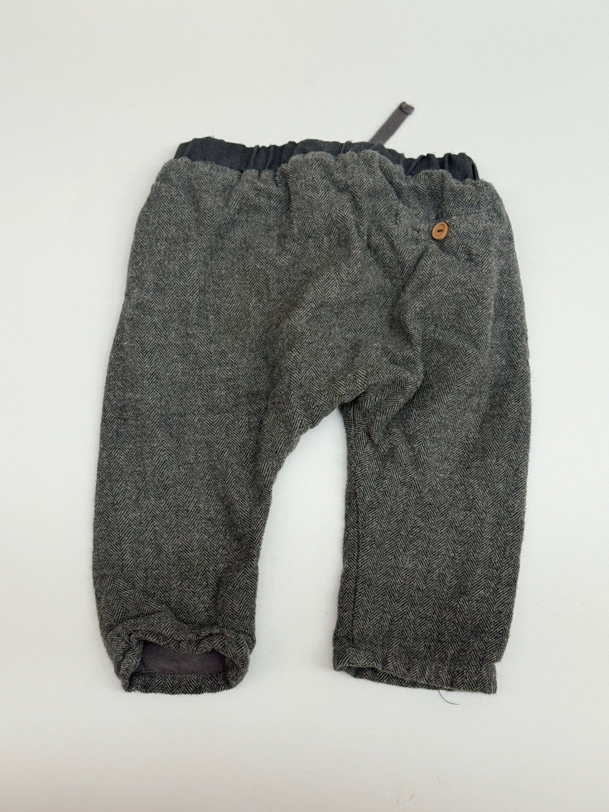 Zara Mini Herringbone Tweed Pants 6/9M