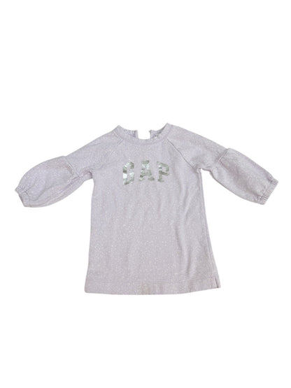 Baby Gap Lavender Floral Sweater Dress 3T