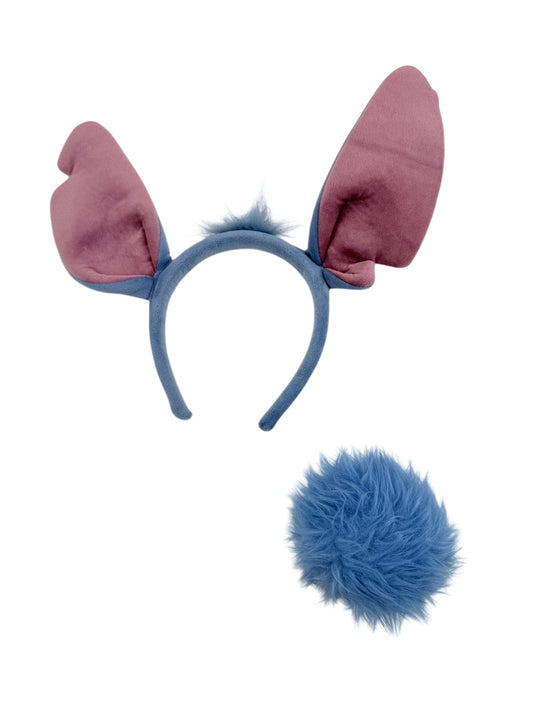 Disney Stitch Ears Headband and Tail Clip Set 4-5Y