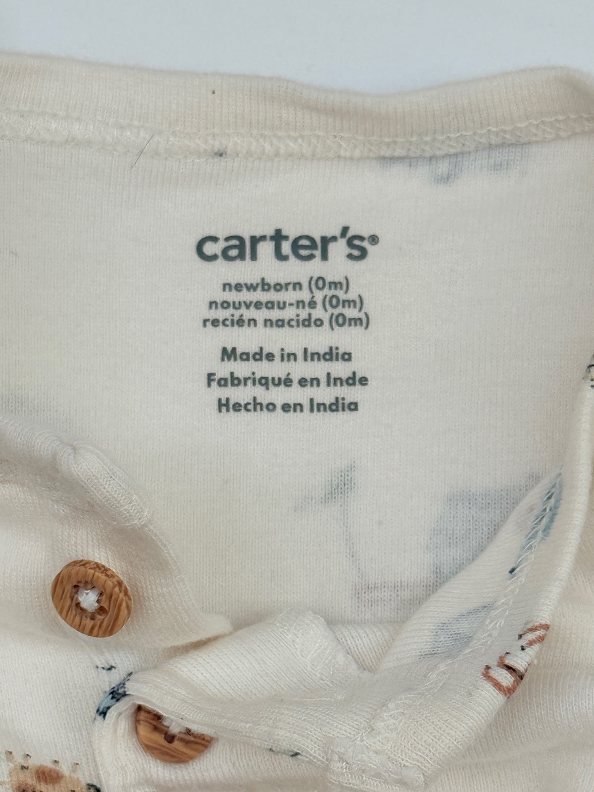 Carter's Farm Print Footed Sleeper Newborn