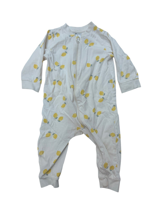 H&M Lemon Print Footed Sleeper 6-9M