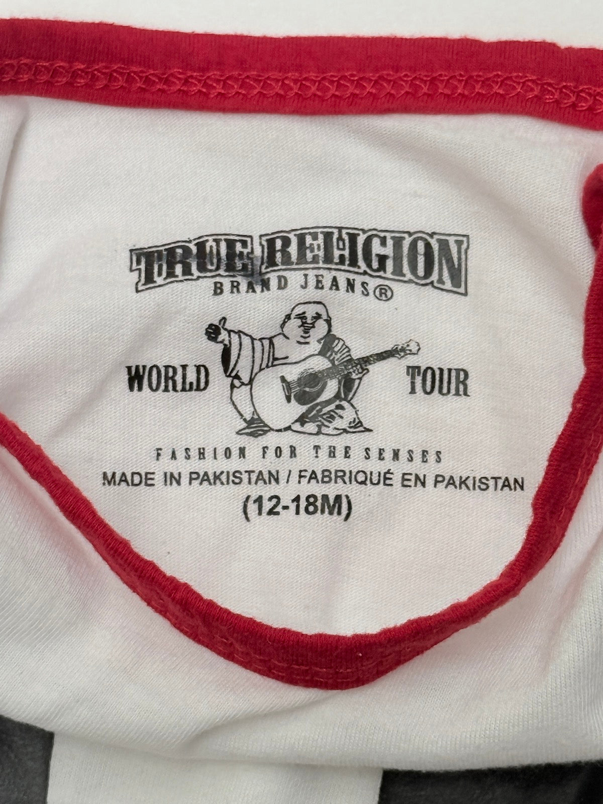 True Religion Horseshoe Logo Bodysuit 12-18M