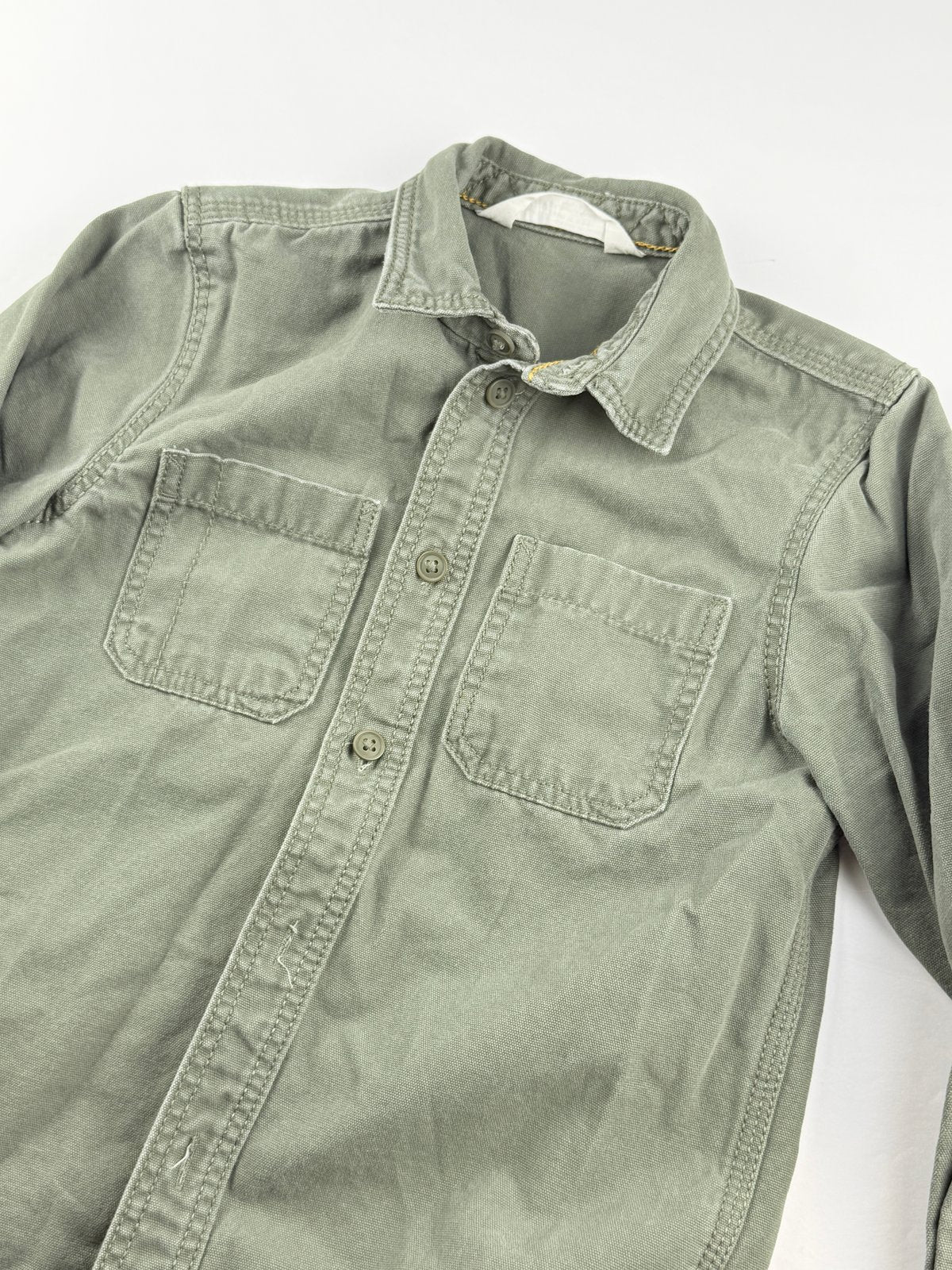 H&M Olive Green Canvas Jacket Size 5-6Y