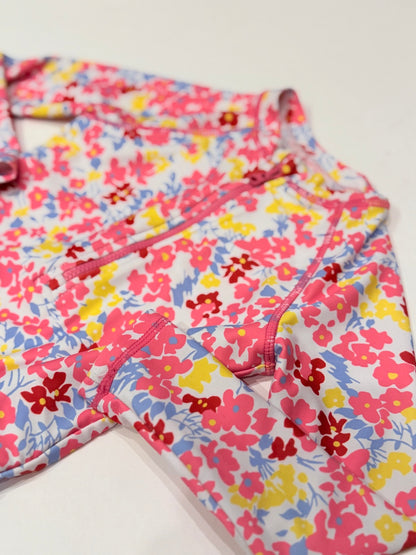 Joe Fresh Floral Rashguard Swimsuit Size 3