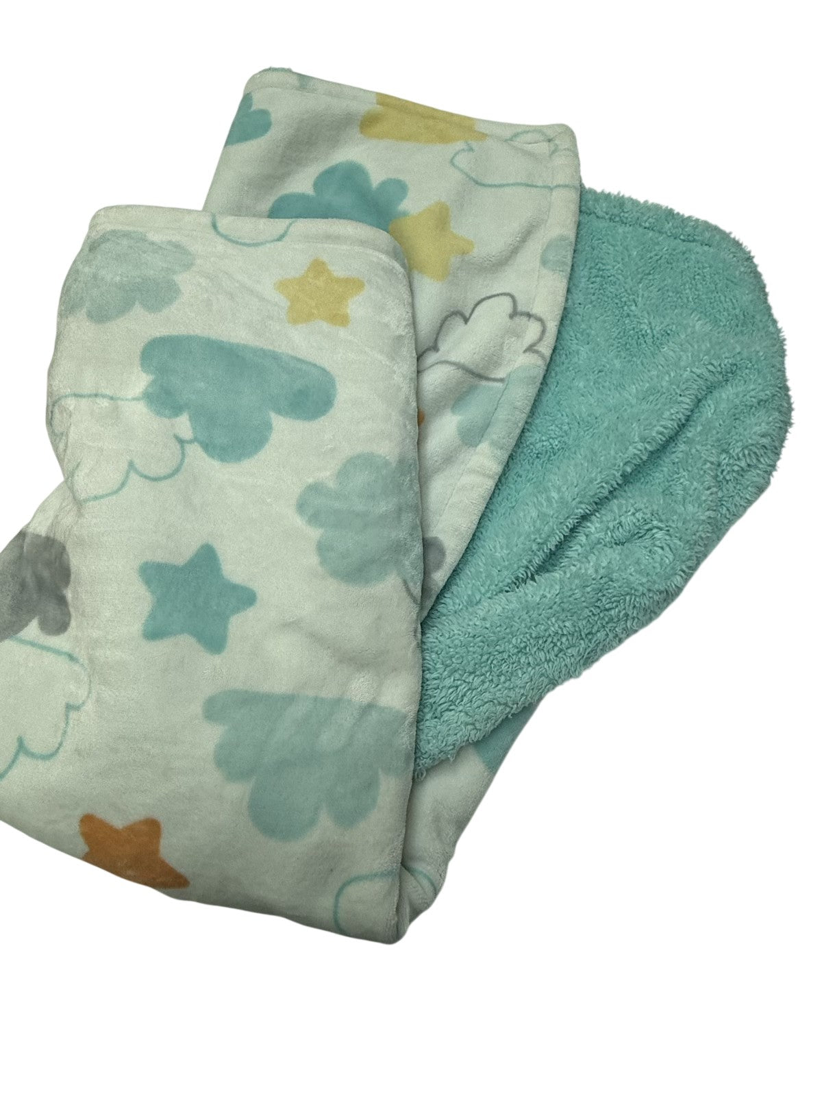 Large Little Miracles Stars Clouds Blanket
