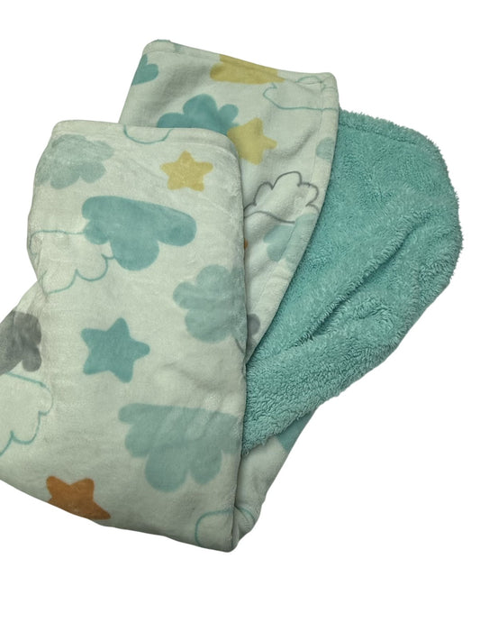 Large Little Miracles Stars Clouds Blanket