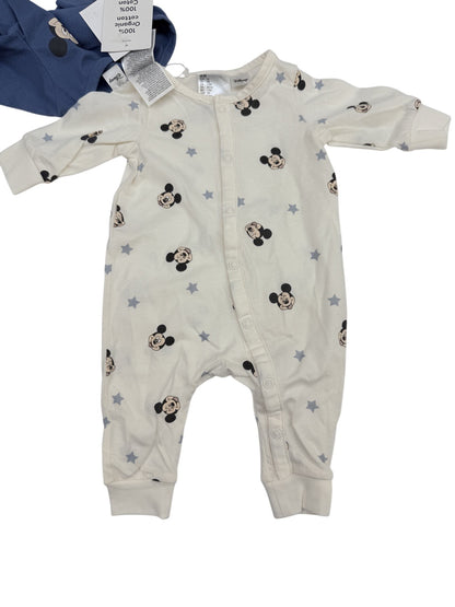 NWT - H&M Disney Mickey Mouse Sleeper 2PC Set NB