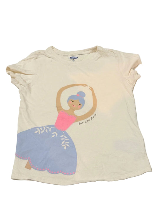 Old Navy Ballerina Graphic Tee Girls 5T