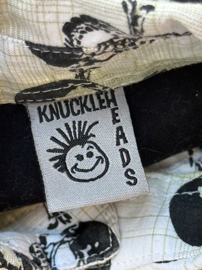 Knuckleheads Skull Print Button Shirt Size 4