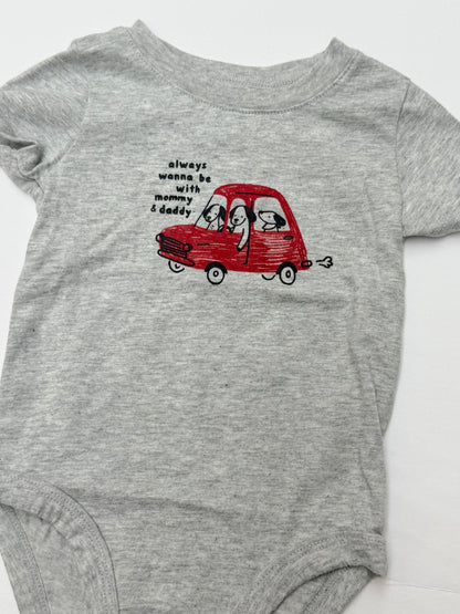 Carter's Dogs in Car Bodysuit 6M