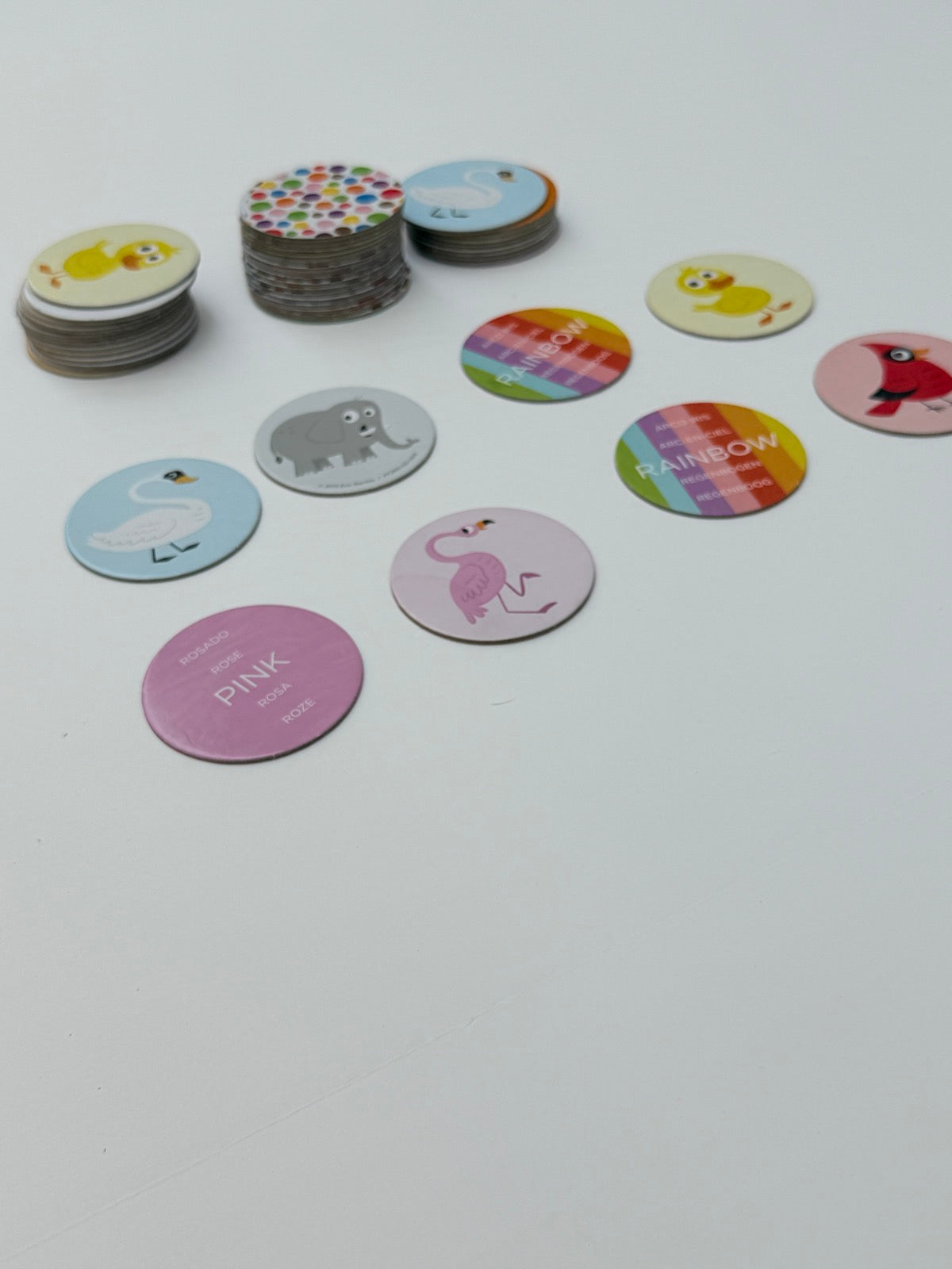 Animal Color Matching Memory Game Tokens
