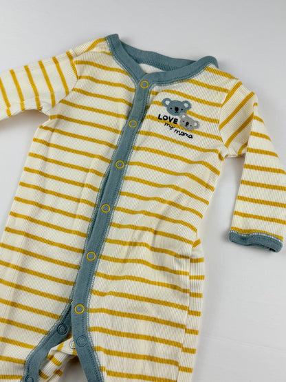 Carter's Koala Striped Sleeper 3M