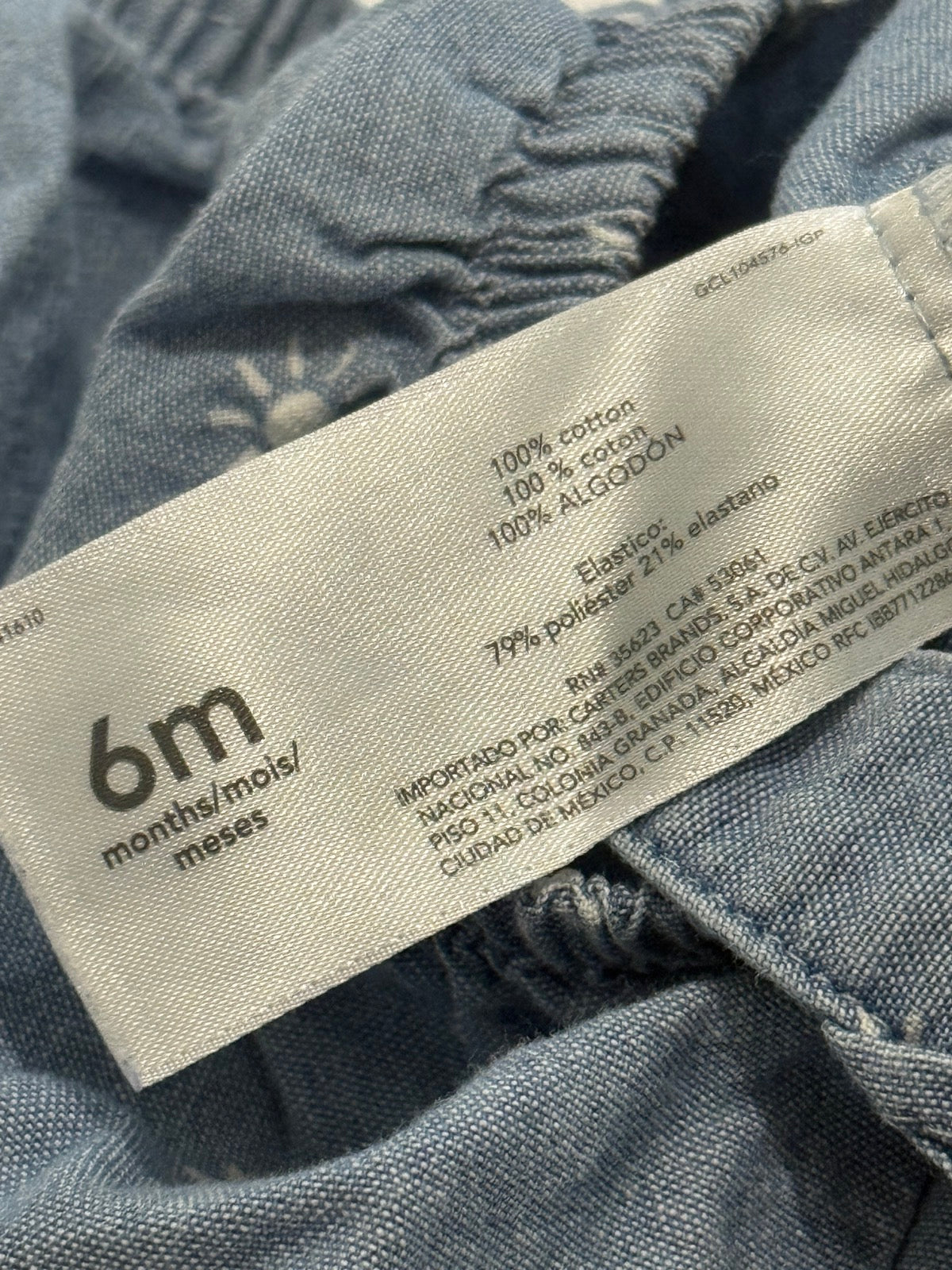 Carter's Denim Sun Print Set 6M