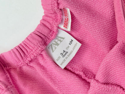 Zara Pink Ruffle Romper Size 3-4Y