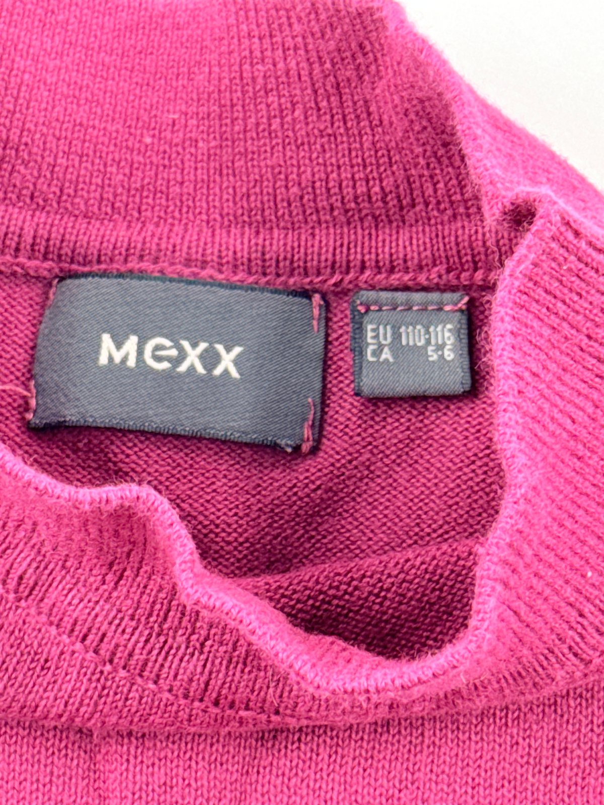 Mexx Magenta Fair Isle Sweater Size 5-6