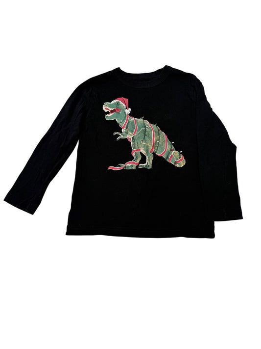 Joe Fresh Dinosaur Christmas T-Shirt Size 6