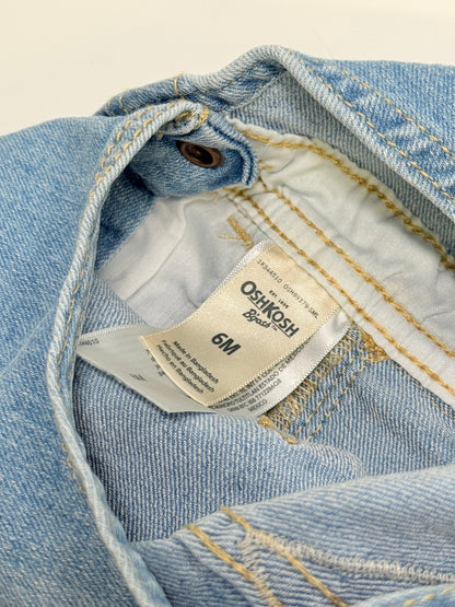 OshKosh B'gosh Light Wash Denim Shortalls 6M