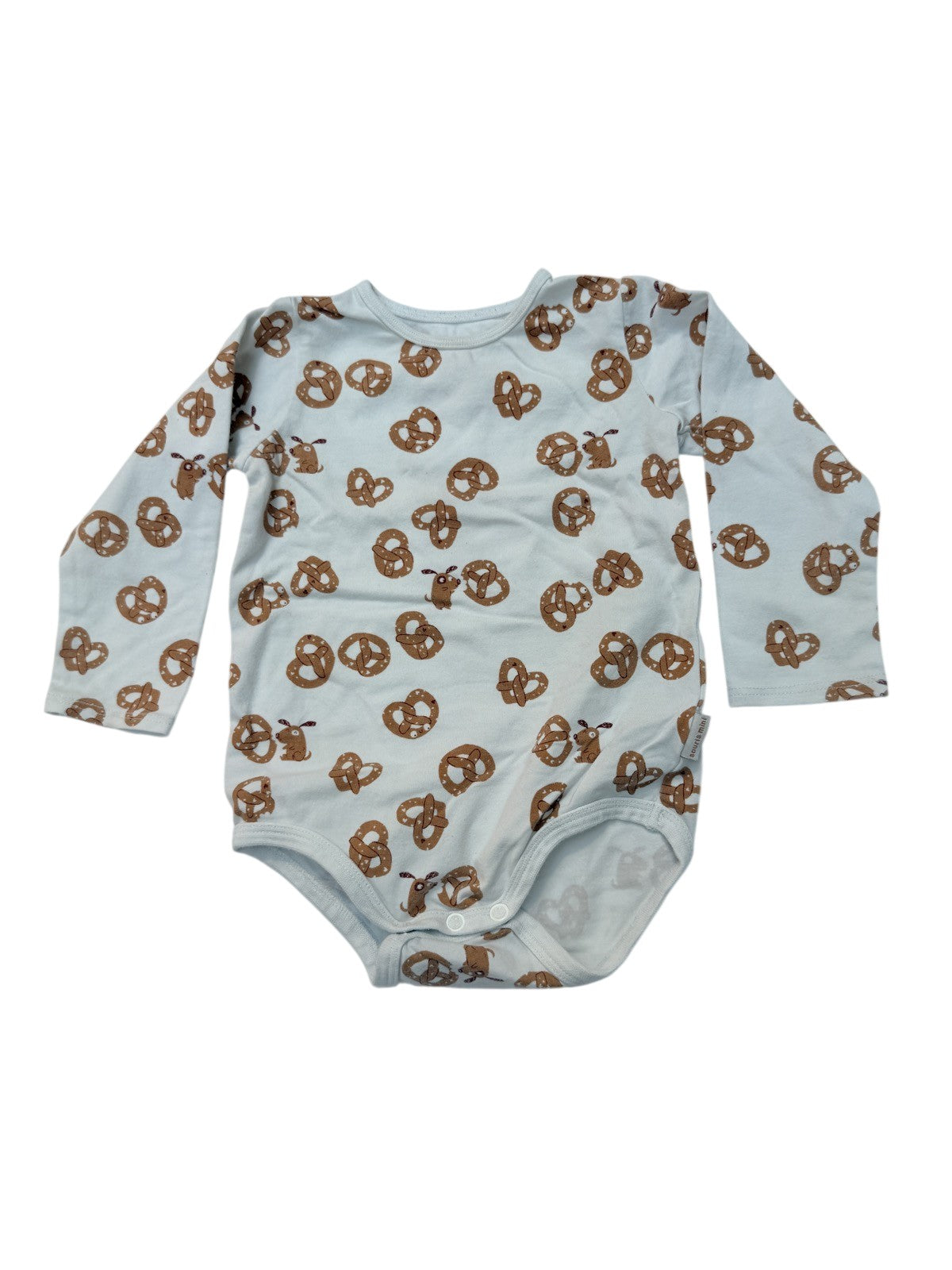 Souris Mini Pretzel Print Bodysuit 9-12M