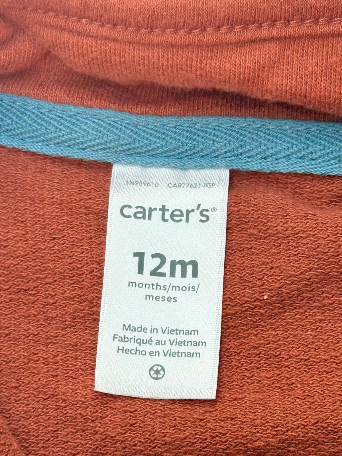 Carter's Colorblock Fleece Vest 12M