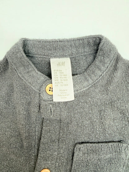 H&M Ribbed Knit Cardigan Size 18M