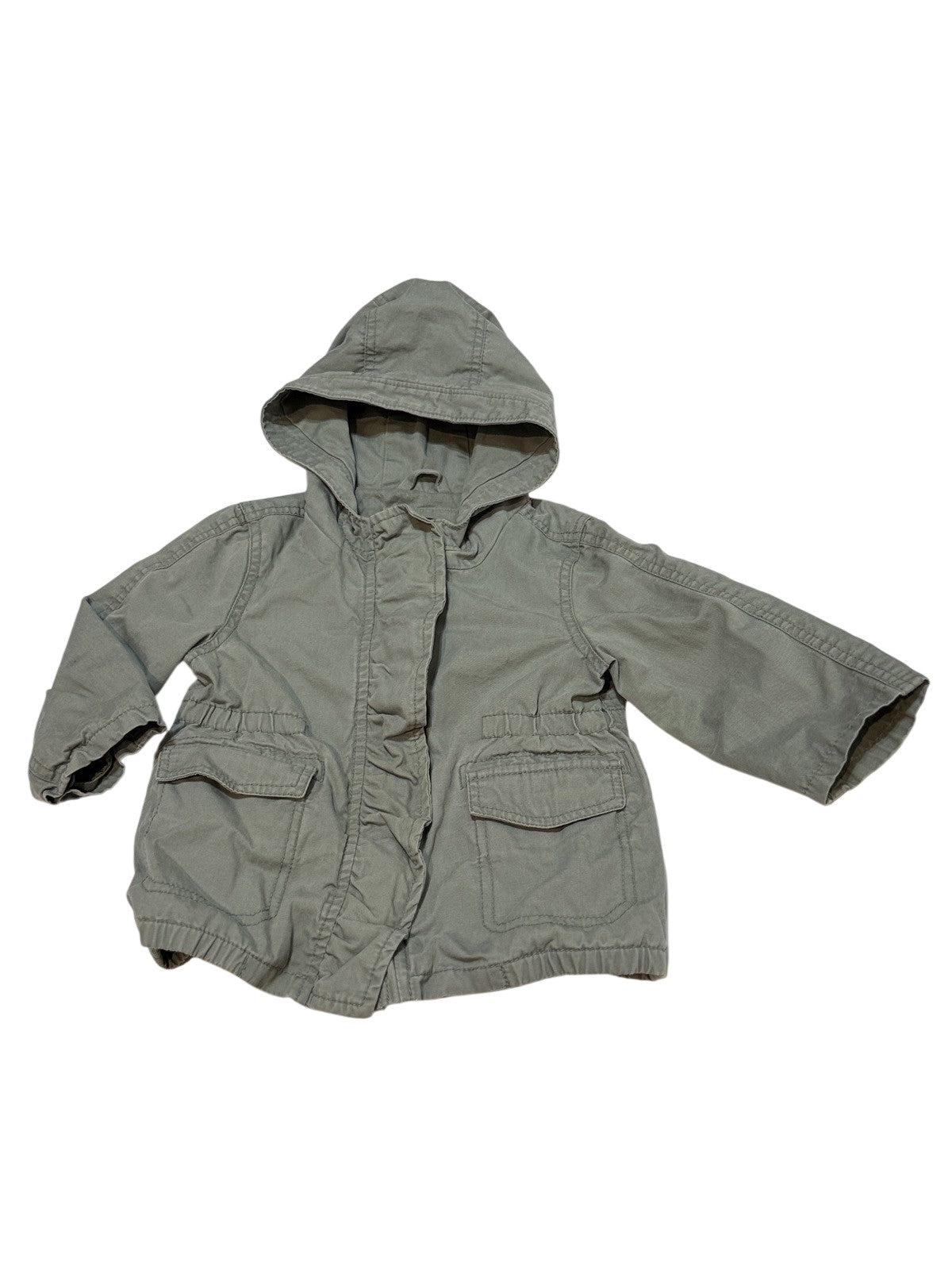 Baby Gap Olive Hooded Jacket 18 24m