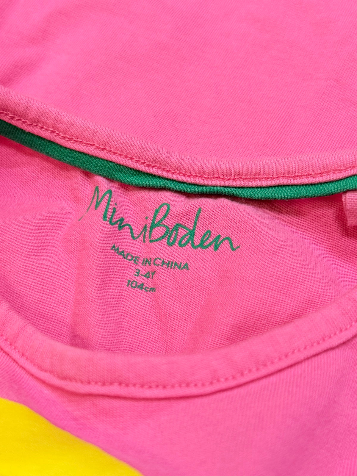 Mini Boden Rainbow Mountain Climbing Bunny T-Shirt 3-4Y