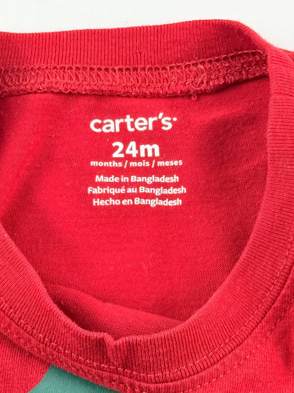 Carter's Baby Elf Red Bodysuit 24M