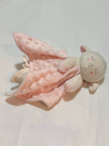 Lamb Security Blanket Lovey Pink Minky