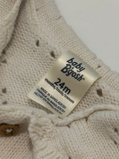 Baby B'gosh Cream Cable Knit Cardigan 24M
