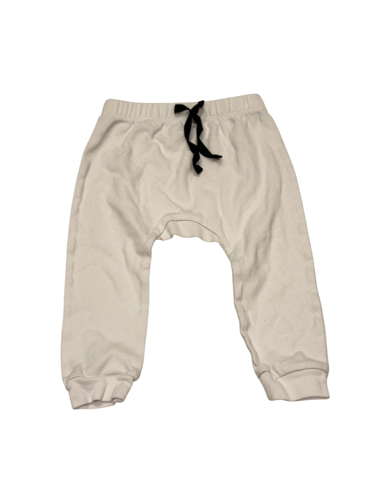 White Harem Jogger Pants 9-12M