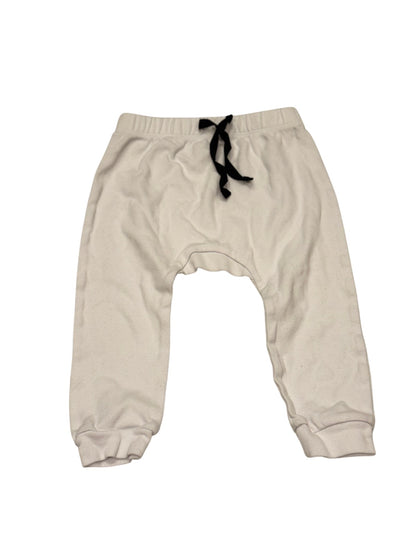 White Harem Jogger Pants 9-12M
