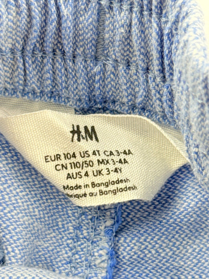 H&M Blue Drawstring Shorts Size 3-4Y