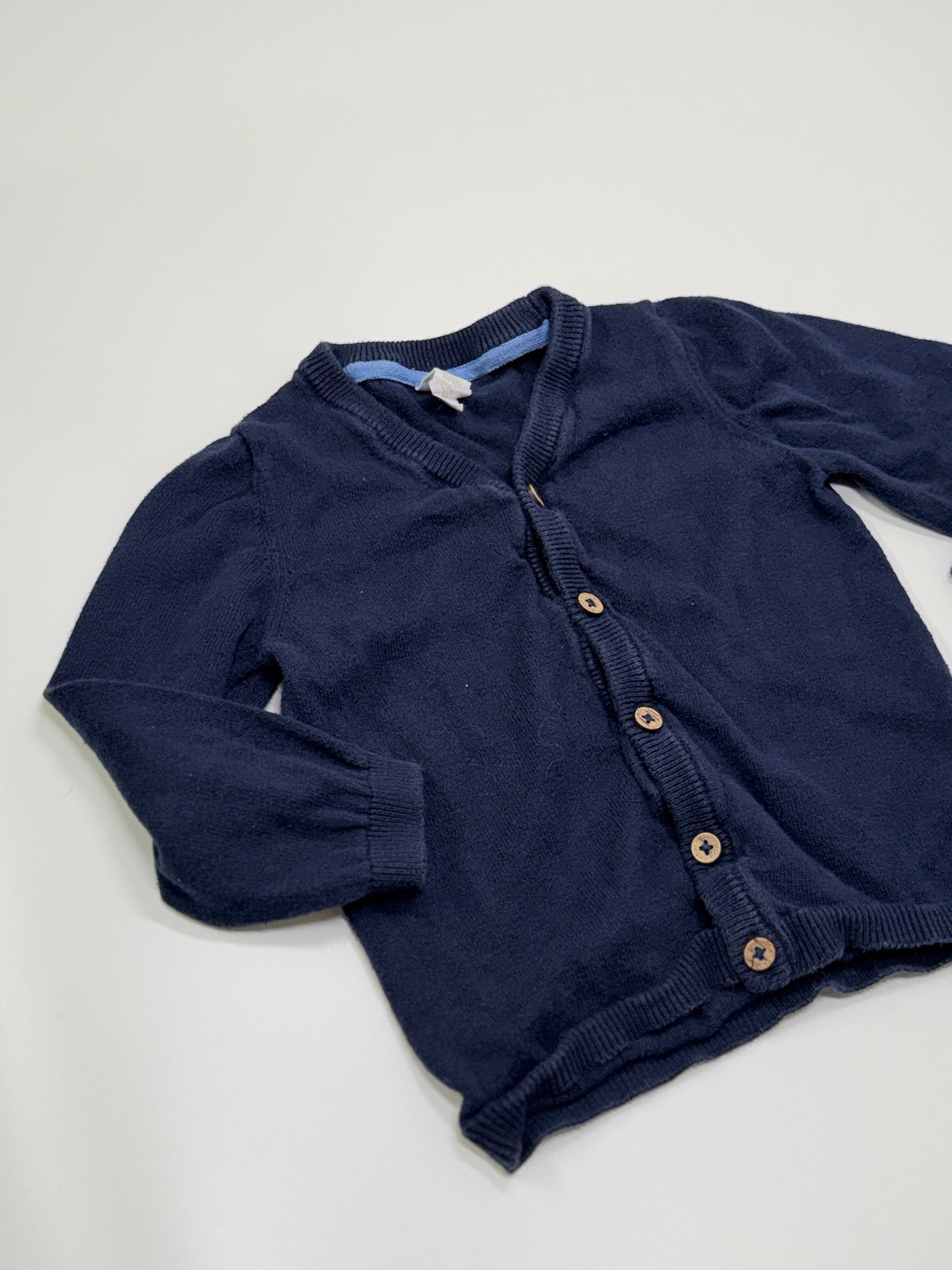 Cardigan boutonnable marine H&M 12-18 mois