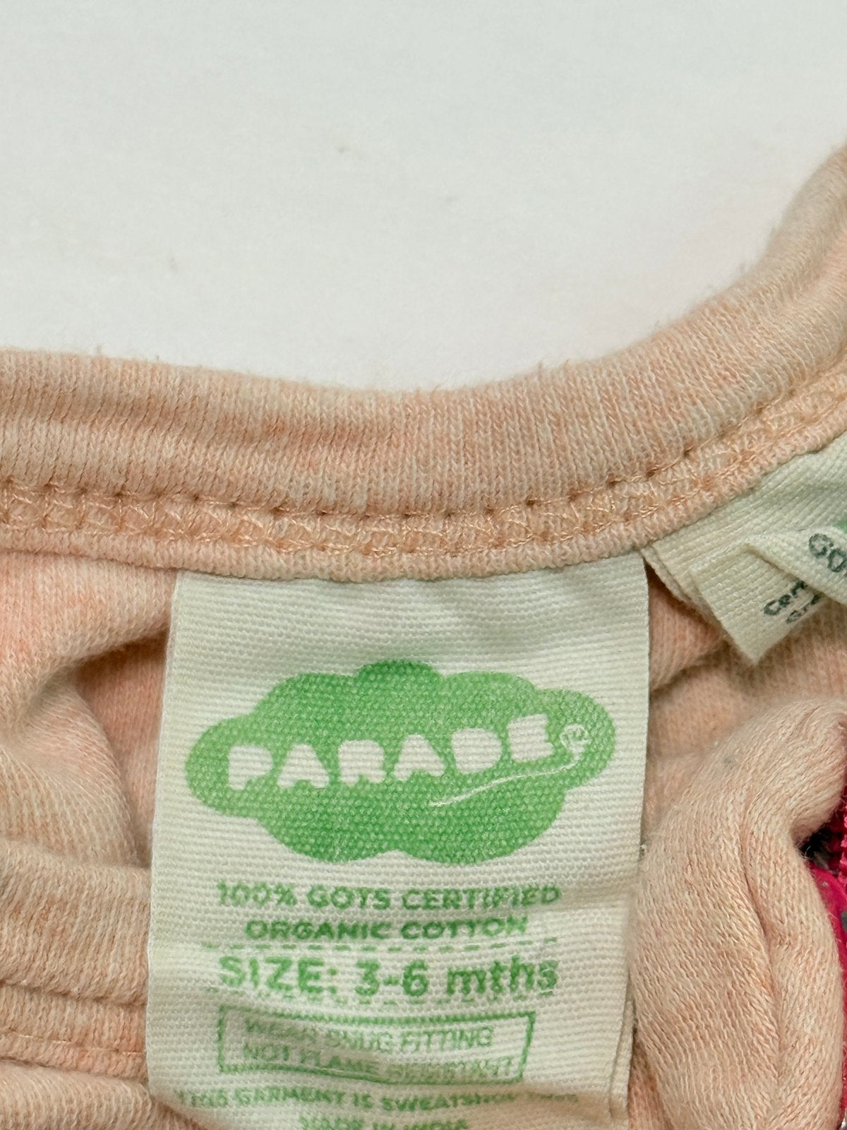 Parade Pink Zip Sleeper 3-6M